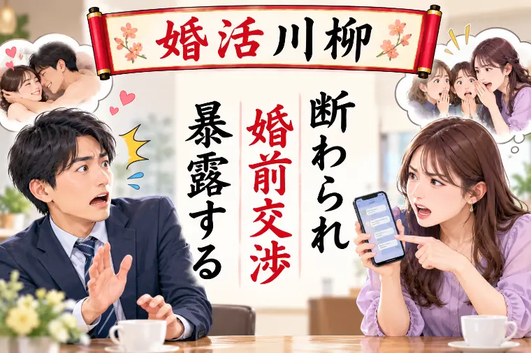 婚活川柳 第232回 断られ 婚前交渉 暴露する