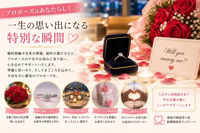  プロポーズはあなたらしく♡ 大切なのは準備と思いやり