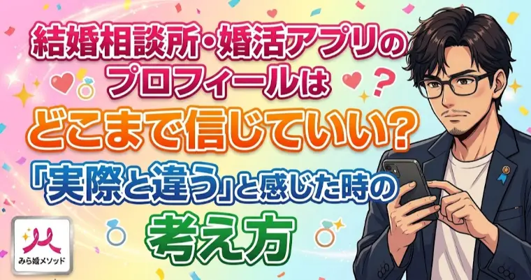結婚相談所のプロフィール、どこまで信じていいの?