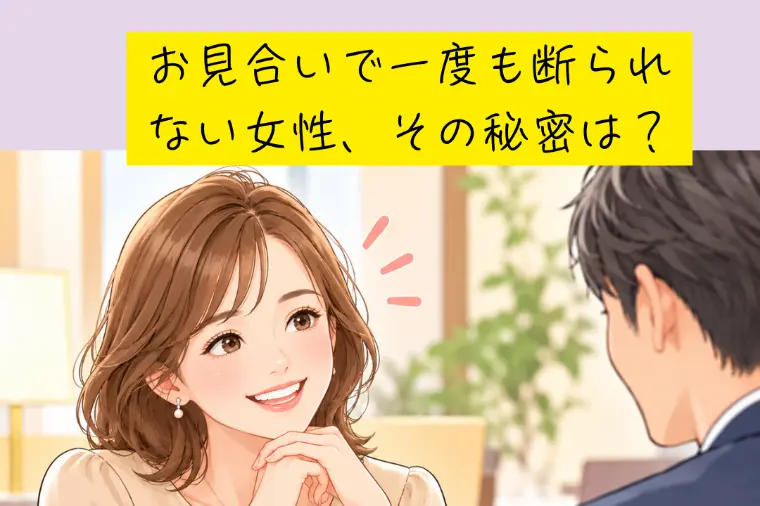 お見合で一度も断わらない女性、その秘密は？