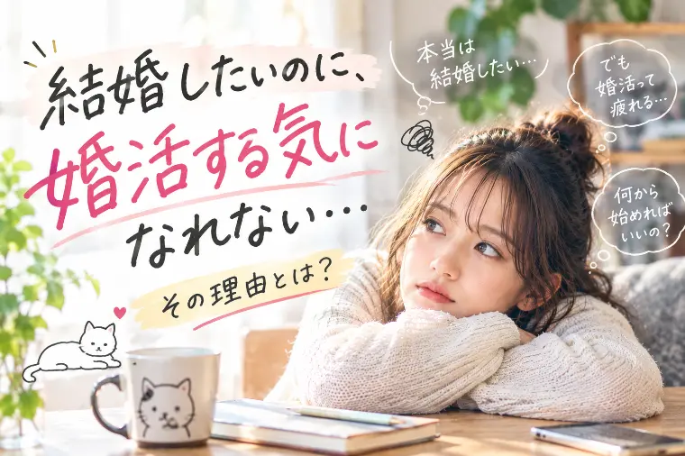 結婚したいのに、婚活する気になれない…その理由とは？
