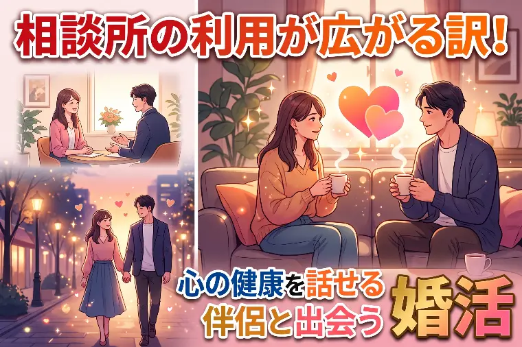 相談所の利用が広がる訳！心の健康を話せる伴侶と出会う婚活