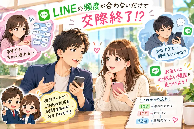 LINEの頻度が合わないだけで交際終了⁉