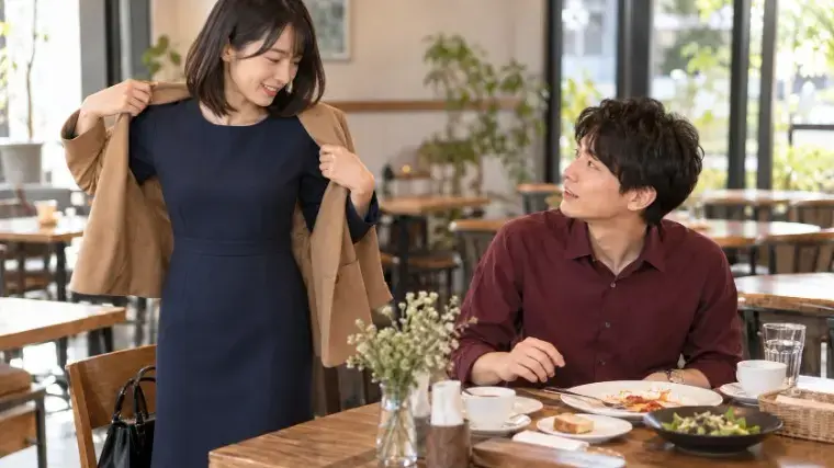 グリム結婚相談所「プレ交際で食べる速さが違う時の気遣い」- 2