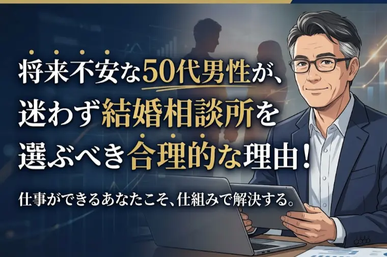 将来不安な50代男性が、結婚相談所を選ぶべき合理的な理由