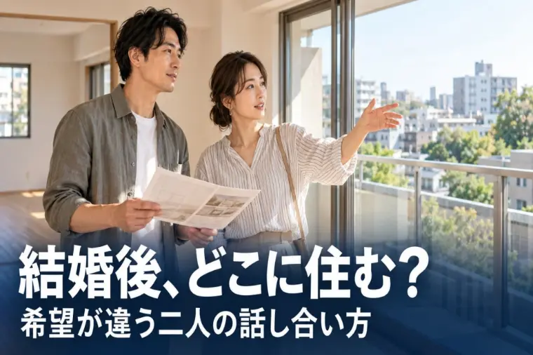 結婚後に住む場所が決まらない…希望が違う時の話し合い方