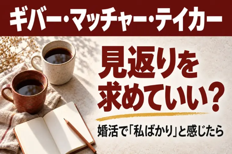 見返りを求めたらテイカー？私ばかりと疲れた時