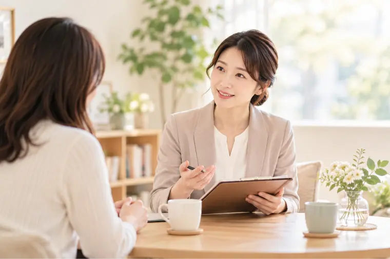 不安を一人で抱え込ませない、マンツーマンの丁寧な伴走