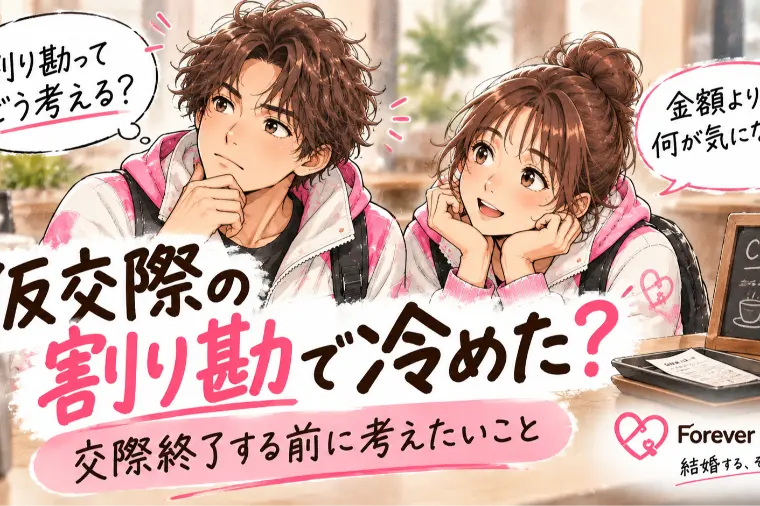 仮交際の割り勘で冷めた。交際終了すべき？