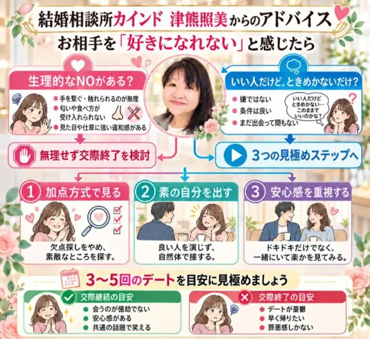 お相手を好きになれないあなたへ