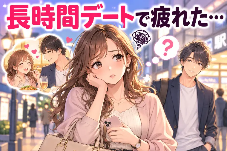 食事デートは楽しいのに長時間デートで疲れた！次も会う？