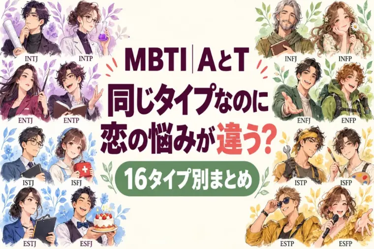 16タイプのAとTの違い！婚活でのすれ違いを防ぐコツ
