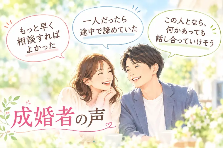 ご成婚が決まった瞬間の会員さまからの「成婚コメント」