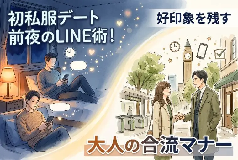 私服デート前夜のLINE術！好印象を残す大人の合流マナー