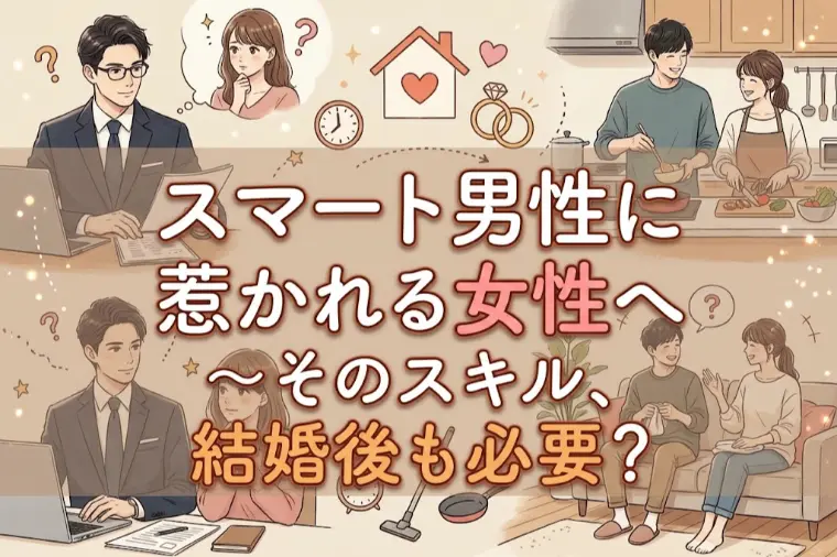 スマート男性に惹かれる女性へ～そのスキル、結婚後も必要？