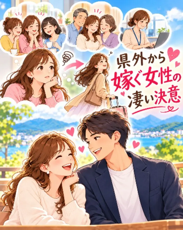県外から嫁ぐ女性の凄い決意！