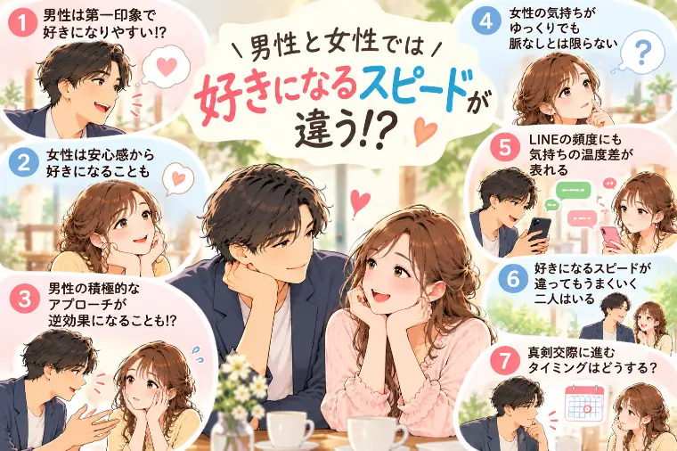 男性と女性では「好きになるスピード」が違う！？