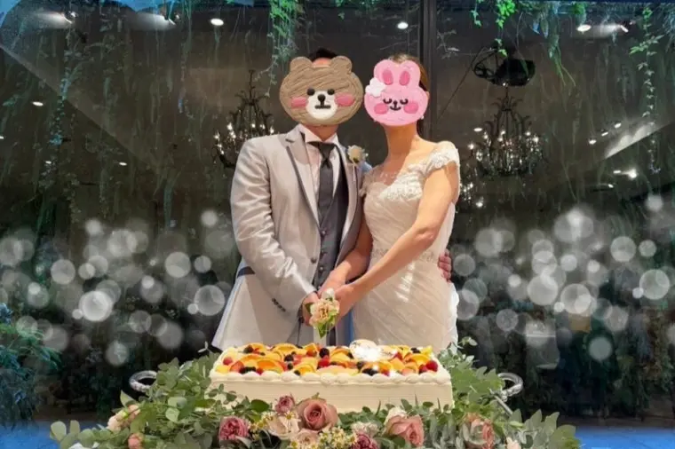 30代美人会員様から結婚式のお写真をいただきました！