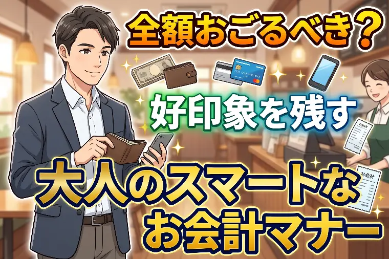 全額おごるべき？好印象を残す大人のスマートなお会計マナー