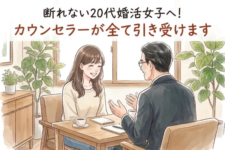 断れない20代婚活女子へ！カウンセラーが全て引き受けます
