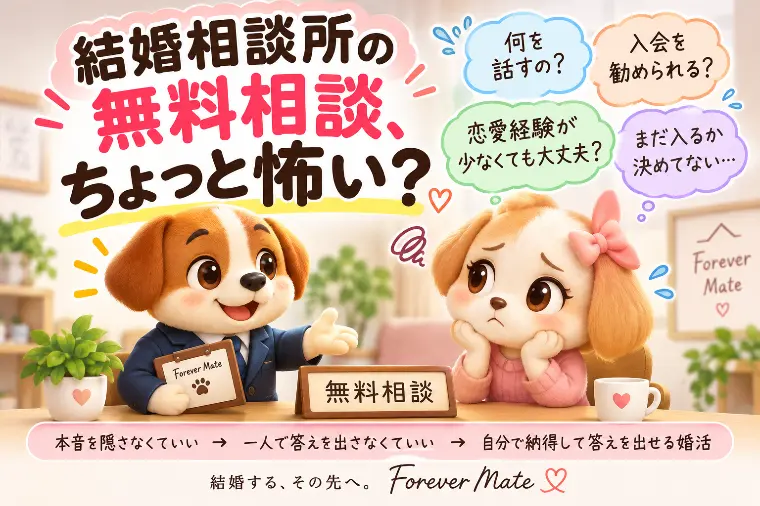 結婚相談所の無料相談が怖い？何を話すの？