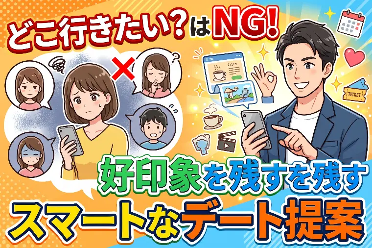 どこ行きたい？はNG！好印象を残すスマートなデート提案