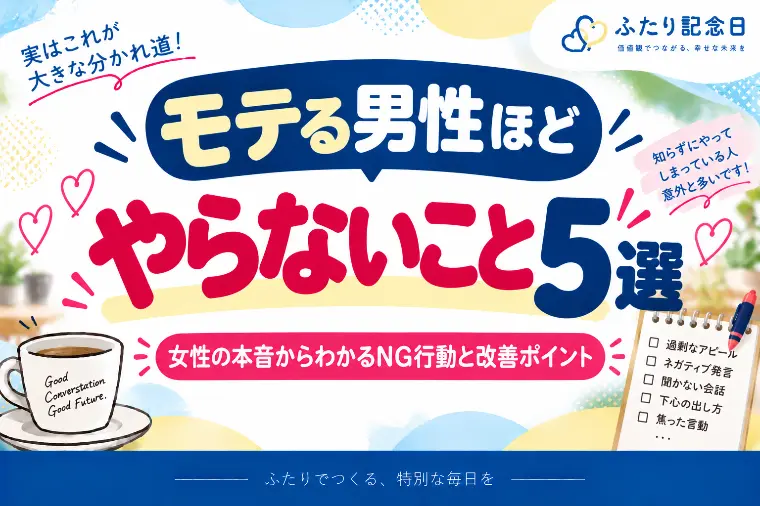 モテる男性ほどやらないこと5選