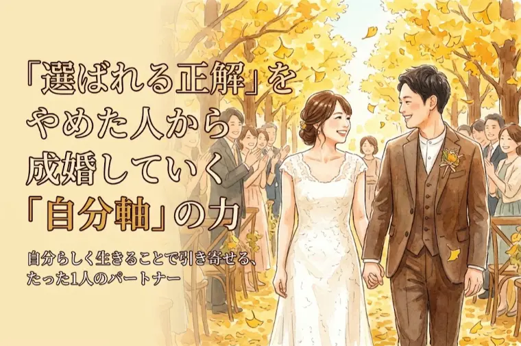 「選ばれる正解」をやめた人から成婚していく「自分軸」の力