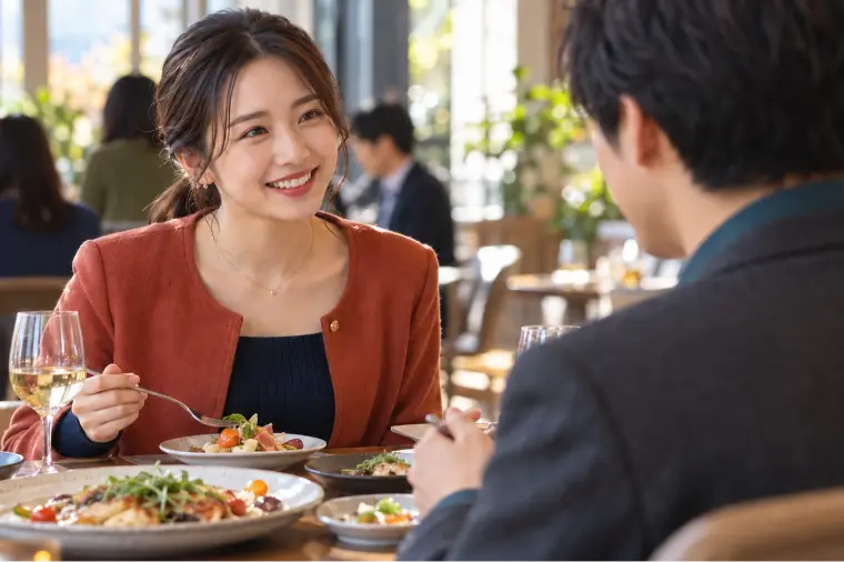 婚活デートの料理の取り分け、誰がする？