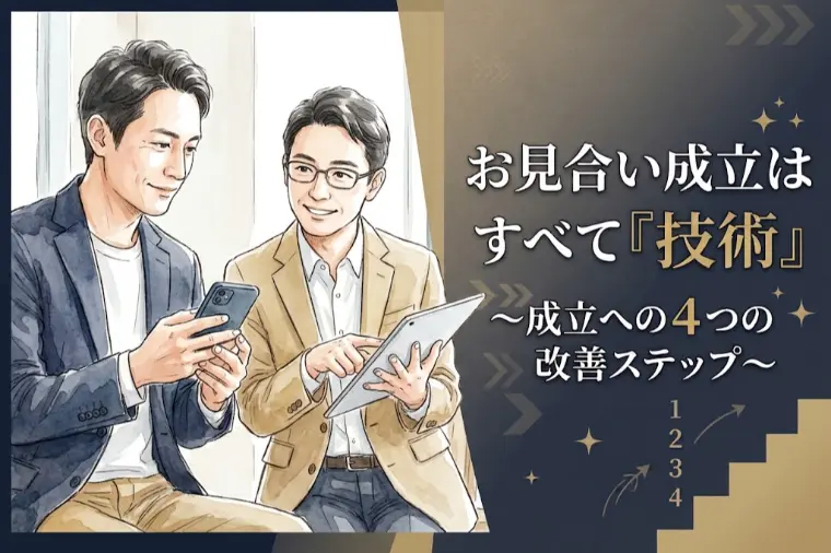 お見合い成立はすべて『技術』～成功への4つの改善ステップ