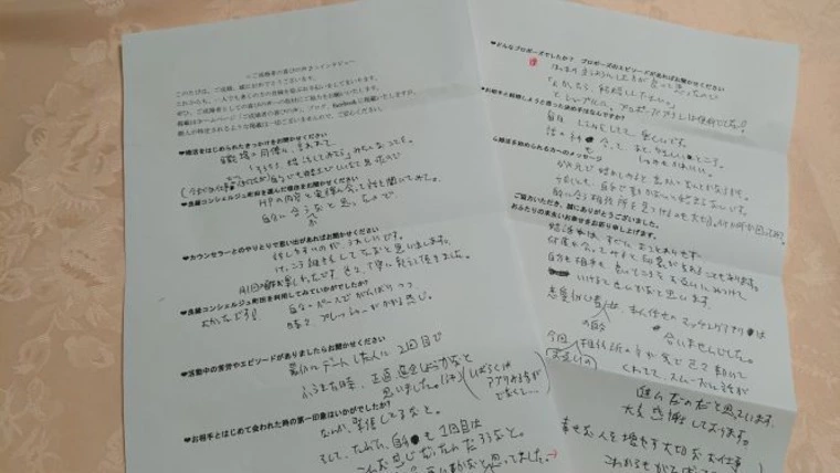 成婚男性の生の声～まずはやってみること！