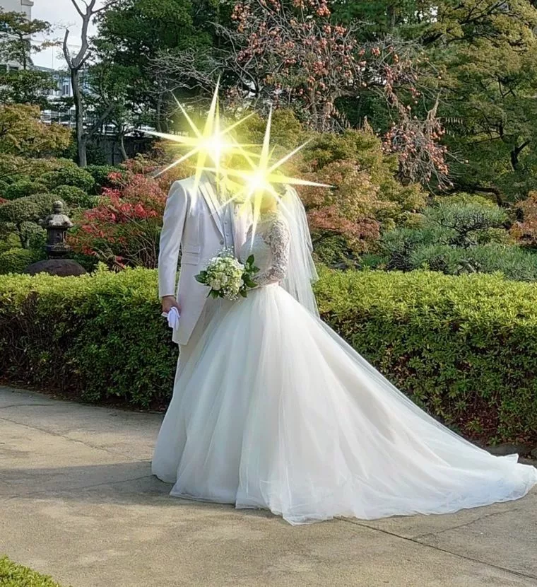 今日の結婚式の写真を頂きました！