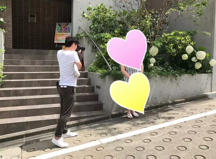 梅雨の合間のお見合い写真撮影