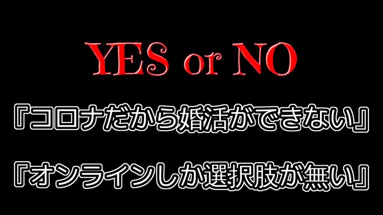 【楽しい婚活】…『コロナ』と『オンライン』について。