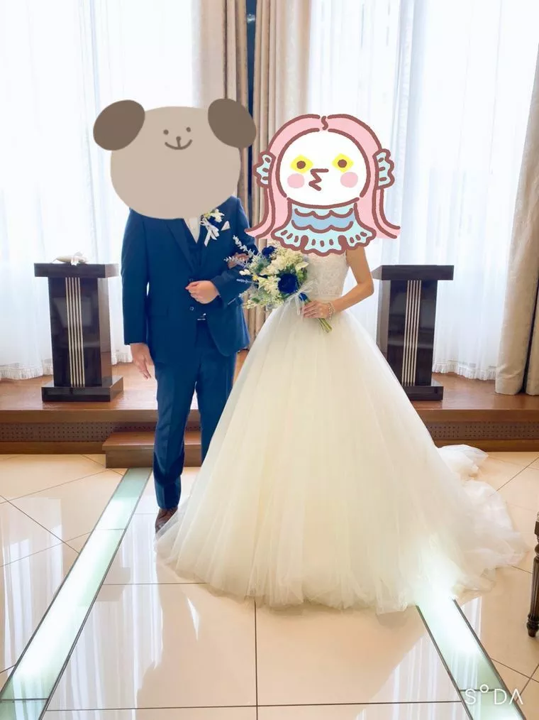 会員さんが挙式写真を送ってくれました
