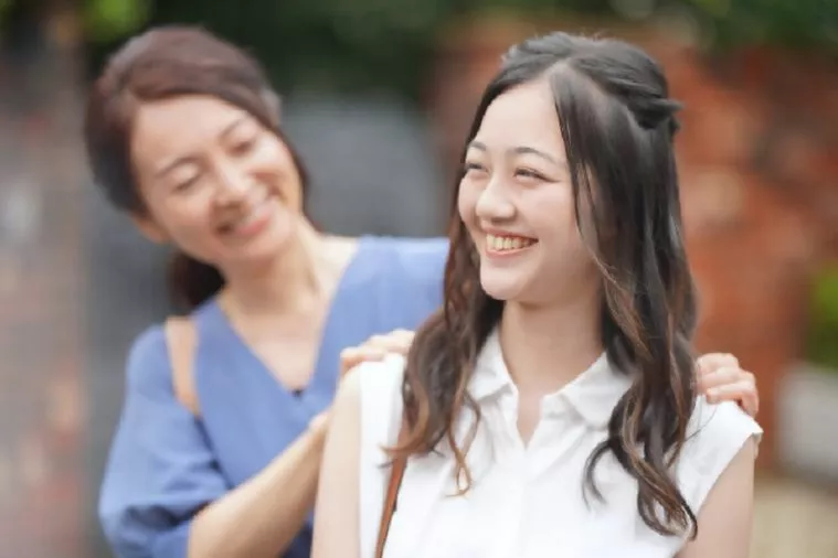 35年前のご成婚者さん、娘さんとご一緒に。