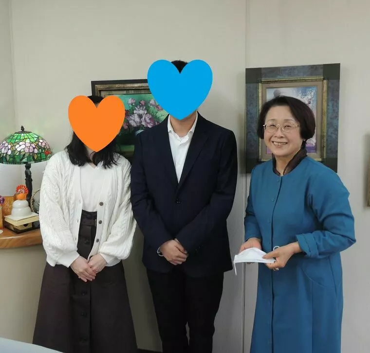 今年最初のご成婚カップルご来社！