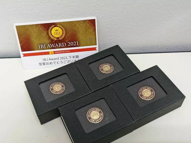 IBJ AWARD エンブレム　届く！