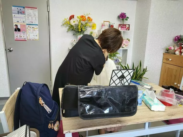 出張メイクで仮交際に💓