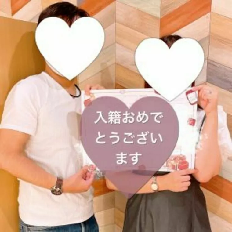 お二人で入籍当日にご挨拶にきてくれました
