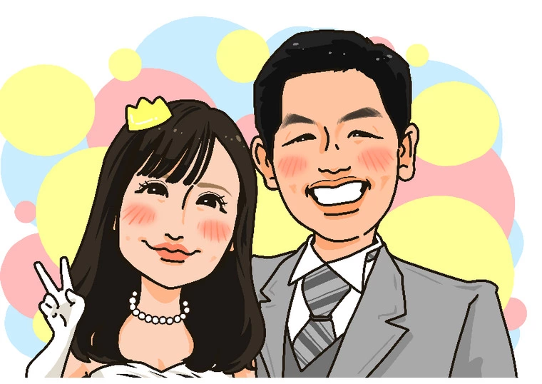 成婚イラスト！二人の感覚が同じ‼