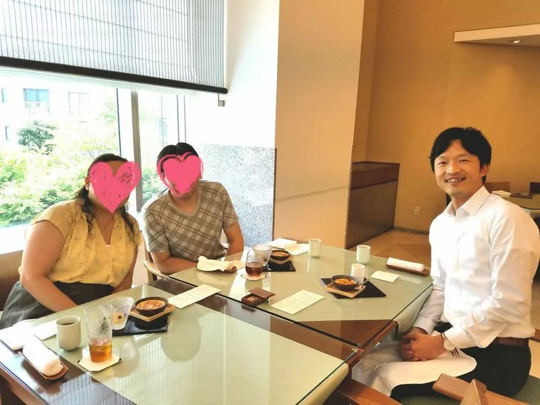 会員様の成婚お祝ということで食事会をしました