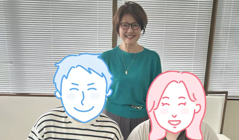 サムシング・ブルーで婚活した30代前半男性の画像
