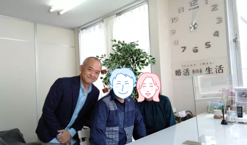 婚活生活で婚活した40代後半男性の画像