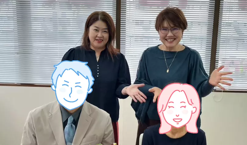 サムシング・ブルーで婚活した50代前半女性の画像