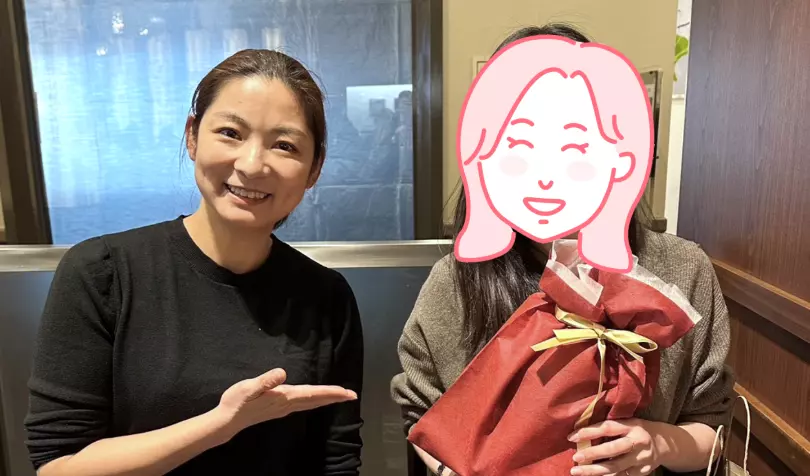 で婚活した30代前半女性の画像