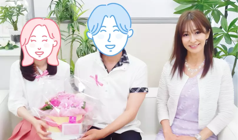 で婚活した30代後半女性の画像