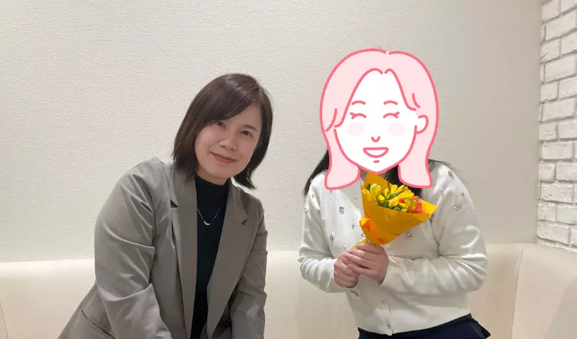 で婚活した30代前半女性の画像