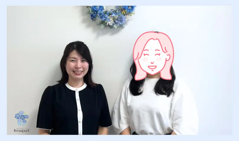 で婚活した30代前半女性の画像