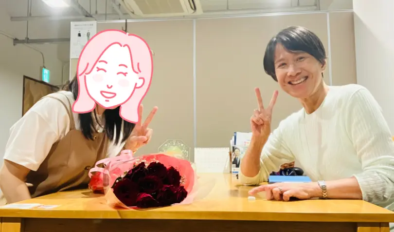 で婚活した30代後半女性の画像